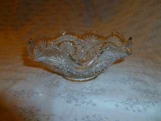 Vintage Anchor Hocking EAPC Star of David Style Bowl with Scalloped 