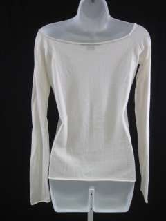 RALPH LAUREN Ivory Knit Boat Neck Sweater Top Size Med  