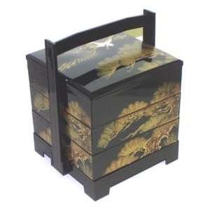  Black Ancient Pines Lg . Stack Bento Box