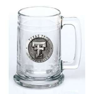  Texas Tech Red Raiders Glass Stein (Beverage Mug) 15 oz 