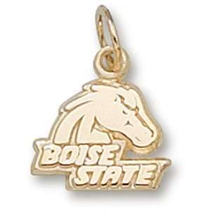  Boise State Broncos Bronco Head 3/8 Pendant (Gold Plated 