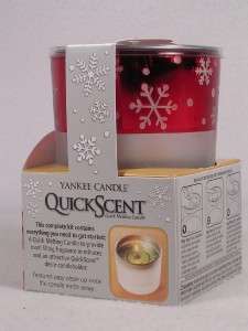 Yankee Candle Quick Scent Set Sparkling Cinnamon Candle Holder + 3 