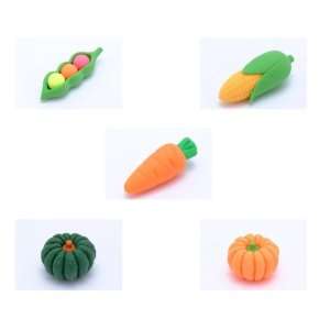  Iwako Japanese Eraser Vegetable 5Pcs