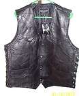 rebel leather vest  