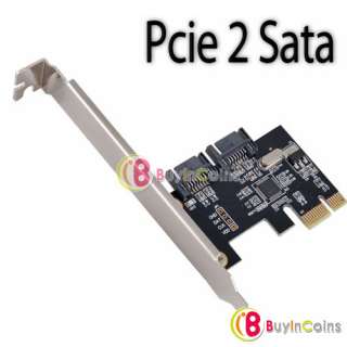 New Generic PCI E PCIE RAID Express Card to Internal 2 Port SATA 