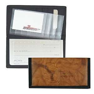 San Diego Padres Leather/Nylon Embossed Checkbook Cover 