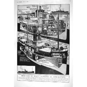  1920 WAR CARGO MERCHANT SHIP KIL COWES CHOIR HANDEL 