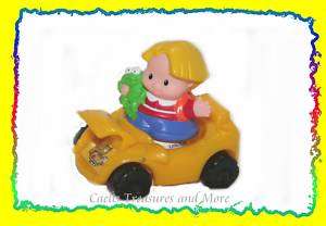 FISHER PRICE LITTLE PEOPLE Eddie Frog Yellow Car NEW  