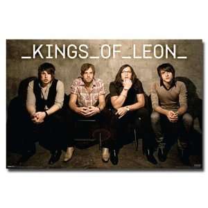 Kings of Leon (Group, Sitting) Framed Music Poster Print   24 X 36 