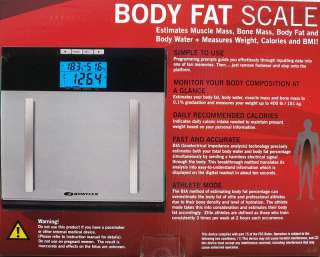 New Bowflex Digital Body Fat BMI Weight Bathroom Scale  