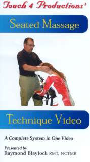 SEATED CHAIR MASSAGE TECHNIQUE VIDEO DVD INSTRUCTIONAL  