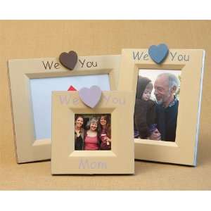 hand painted picture frame   we heart you 