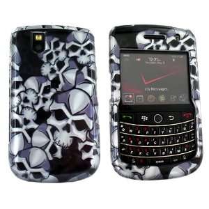  For Blackberry Tour 9630 Hard Plastic Case Skulls 