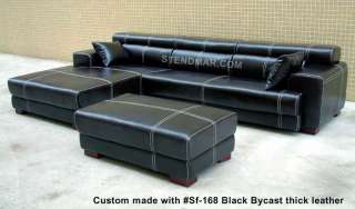 NEW EURO DESIGN LEATHER SECTIONAL SOFA CHAISE S2150  