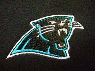 NEW Carolina Panthers Jacket Dunbrooke Fleece Zip L  