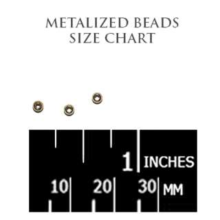 GOLD METALIZED BRIGHT METALLIC JEWELRY BEAD SPACER #2  