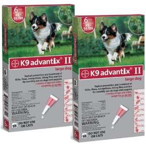  12 MONTH K9 ADVANTIX II Large Dog (for dogs 21 55 lbs 