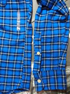 NWT Hollister by Abercrombie Button Flannel Plaid Shirt  