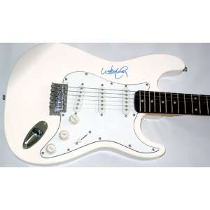  Willie Nelson Autographed Signed White Guitar Everything 