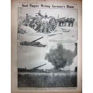    WW1 1916 Observation Balloon Crash Horses Canon Gun
