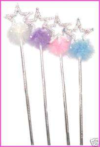 12 Jewel Star Wands Girls Costume Party Favor Wand  