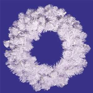  20 in. PVC Christmas Wreath   Crystal White   90 Tips 