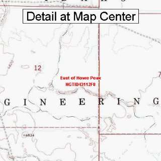   Map   East of Howe Peak, Idaho (Folded/Waterproof)