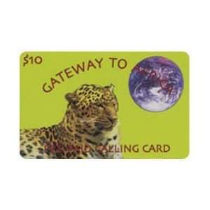   Phone Card $10. Leopard Picture Gateway To Africa 
