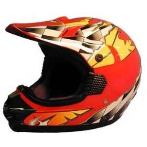 Xxlarge RED Ay Mx Dirt Bike Motocross Helmet Dot Adult 