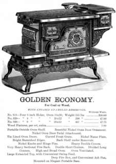 1891 Comstock Castle Cast Iron Stove Catalog  
