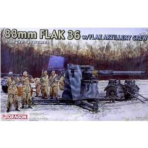  88MM Flak36 with Crew 1 35 Dragon Toys & Games