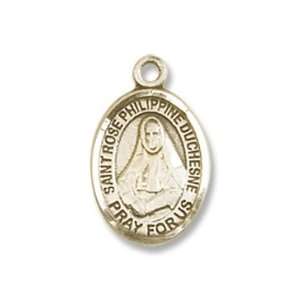  St. Rose Philippine Small 14kt Gold Medal Jewelry