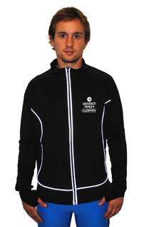 Stretch Fleece Wicking Polyester Training Jacket. This jacket is made 