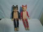 cohasset wooden cat puppets