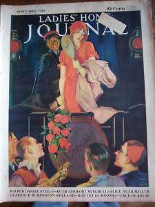 1930 LADIES HOME JOURNAL Black Porter Red Light COVER  