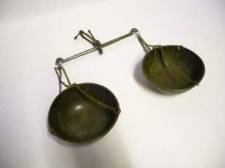 Early 1800s Iron & Copper Apothecary or Tea Scales.  