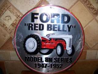 FORD RED BELLY MODEL SERIES 1947 1952 NEW CIRCLE SIGN  