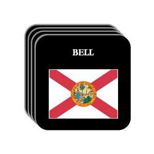  US State Flag   BELL, Florida (FL) Set of 4 Mini Mousepad 