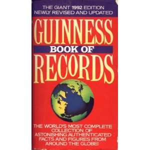 the guiness book of records 1992  Books