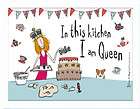 BORN TO SHOP Kitchen Queen LAPTRAY Lap Tray IDEAL Mum WIFE Gift BY 