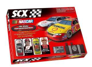 SCX 1/32 Tri Oval SuperSpeedway NASCAR Slot Car Set 80970 NEW  