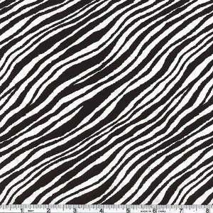   Safari Zebra Black White Fabric By The Yard Arts, Crafts & Sewing