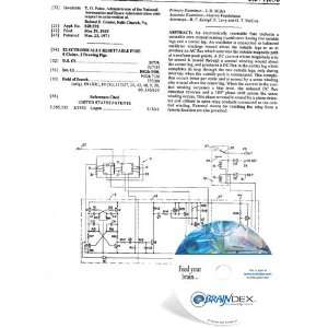  NEW Patent CD for ELECTRONICALLY RESETTABLE FUSE 