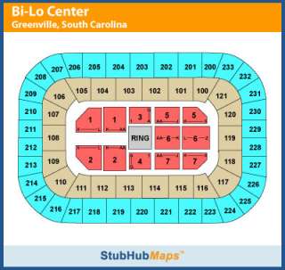 WWE Tickets 06/04/12 (Greenville) tickets