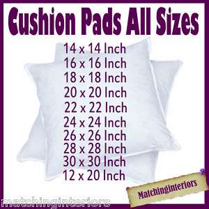 Scatter Cushion Pads Inserts Fillers Inners All Sizes  