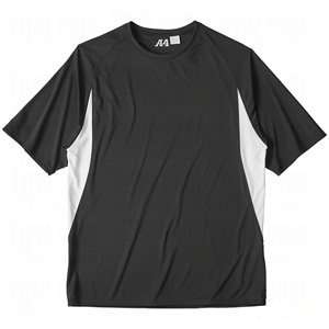   Performance Colorblock T Shirts Black/White/Medium