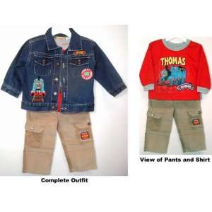  3 Piece Denim Jacket/Shirt/Pants Set   Size 4T Everything 