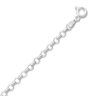 Sterling Silver 3mm Rolo Chain Necklace   16 to 30  