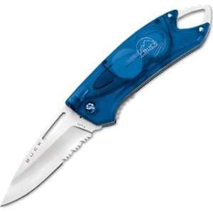 Buck Knives Lumina LED Knife with Blue Body, ComboEdge  