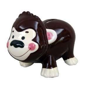  PIGGY BANK ANIMAL BROWN MONKEY